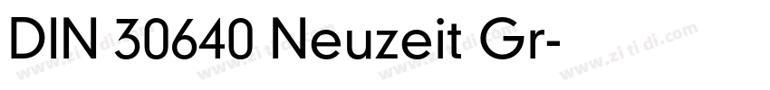 DIN 30640 Neuzeit Gr字体转换